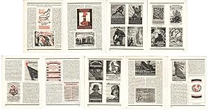 Illustrierter Text: Das Künstlerplakat zur Revolutionszeit (1919). 10 lose Seiten, je 22,0 x 29,0...