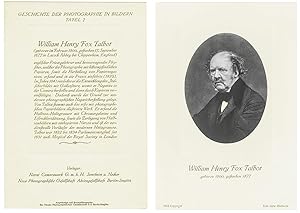 Porträt von William Henry Fox Talbot. Original Fotografie auf Bromsilberpapier der NPG (1913). Bi...
