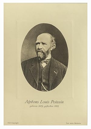Bildnis von Alphons Louis POITEVIN. Original Fotografie auf Bromsilberpapier der NPG (1913). Bild...