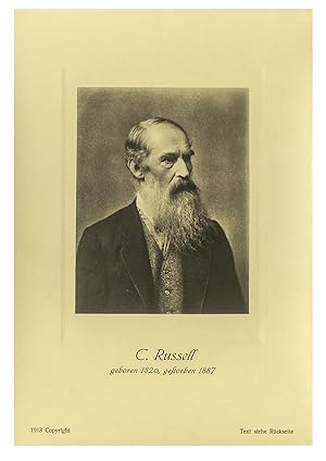 Bildnis von C. RUSSELL. Original Fotografie auf Bromsilberpapier der NPG (1913). Bildformat: 8,8 ...