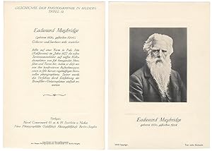 Bildnis von Eadweard MUYBRIDGE. Original Fotografie auf Bromsilberpapier der NPG (1913). Bildform...