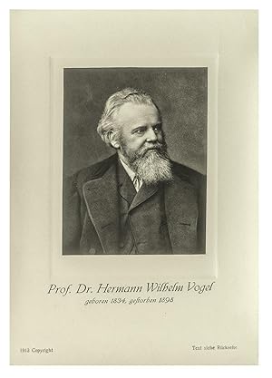 Bildnis von Prof. Dr. Hermann Wilhelm VOGEL. Original Fotografie auf Bromsilberpapier der NPG (19...