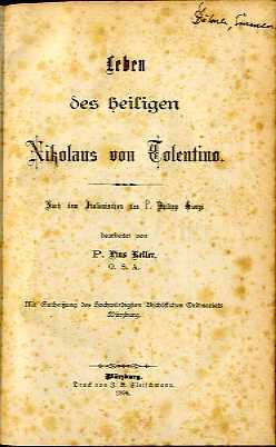 Leben des heiligen Nikolaus von Valentino