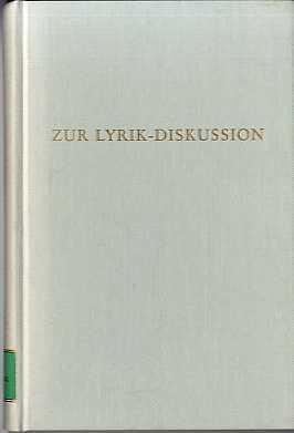 Zur Lyrik-Diskussion