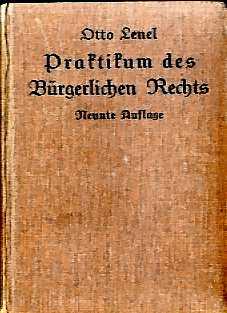 Praktikum des bürgerlichen Rechts 1922