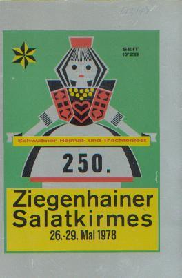 250. Ziegenhainer Salatkirmes 26.-29. Mai 1978 - Schwalmstadt-Darmstadt