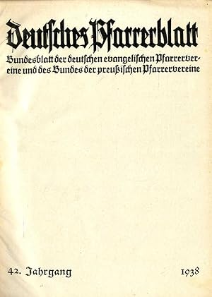 Deutsches Pfarrerblatt 1938
