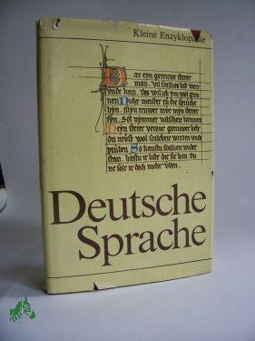 Deutsche Sprache, Kleine Enzyklopädie - Agricola, Erhard, Fleischer, Wolfgang