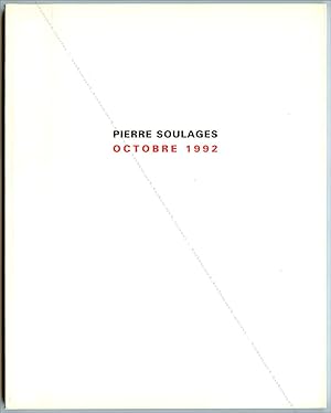 Pierre SOULAGES. Octobre 1992.