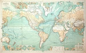 Chart Of The World On Mercator's Projection. X edition.