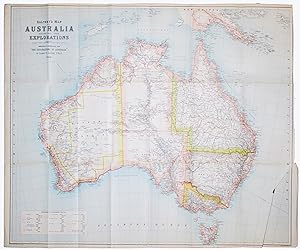 Calvert's Map of Australia showing the Explorations. Specially compiled for 