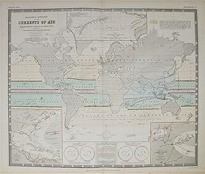 Geographical Distribution of the Currents of Air.extended from the original map of Professor Berg...