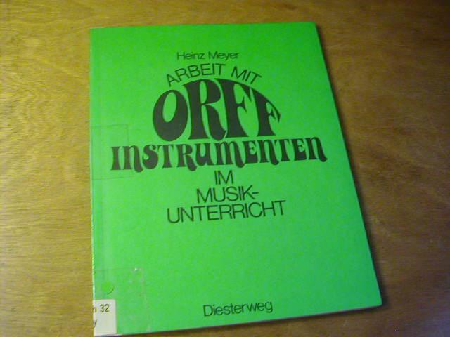 Arbeit mit Orff-Instrumenten im Musikunterricht