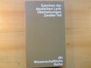 Epochen der deutschen Lyrik - Übersetzungen