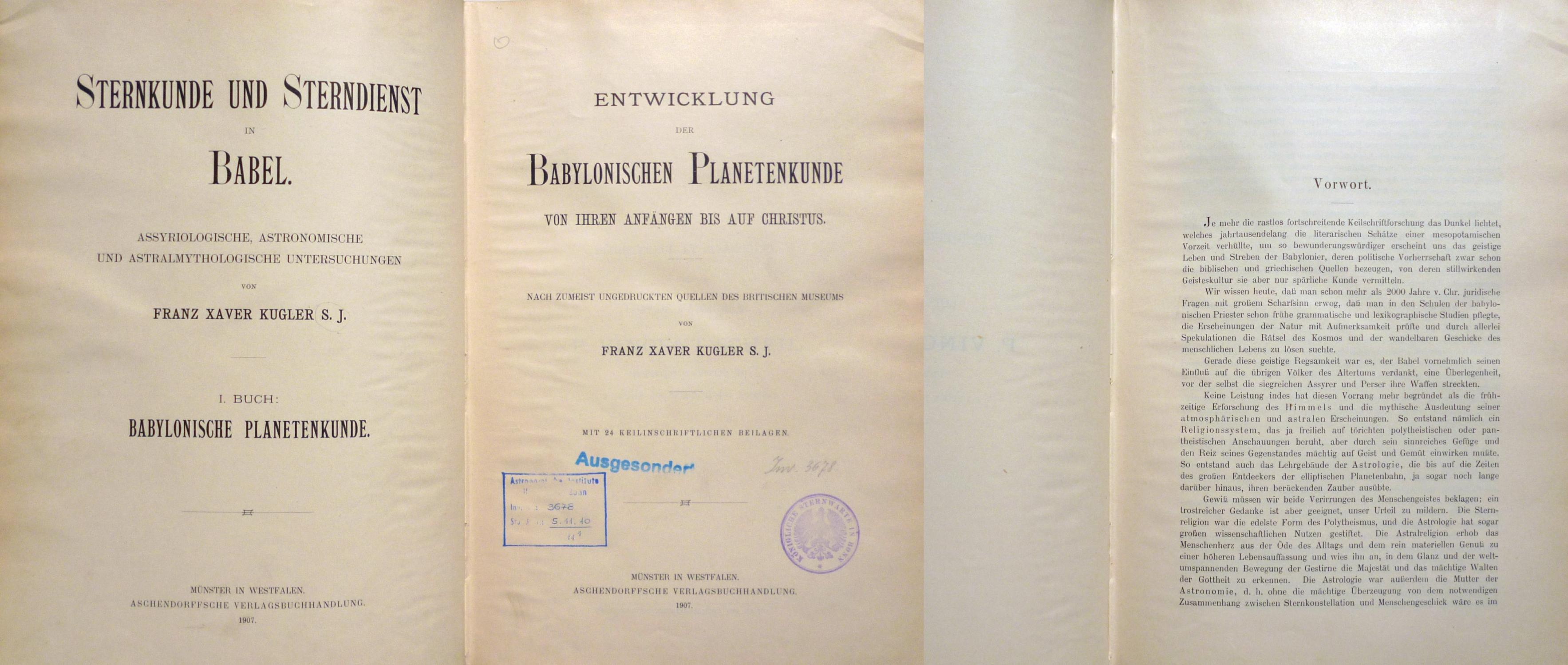 Astronomische Datierung von babylon i und your iii