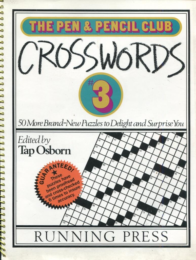 The Pen and Pencil Club Crosswords No. 3 - Editor-Tap Osborn