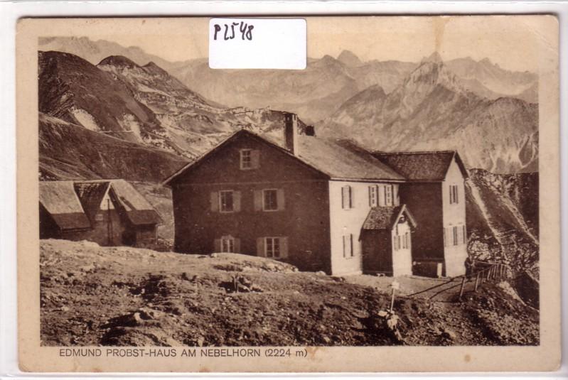 Ak Edmund Probst Haus Am Nebelhorn Schutzhutte Baude Ungelaufen L