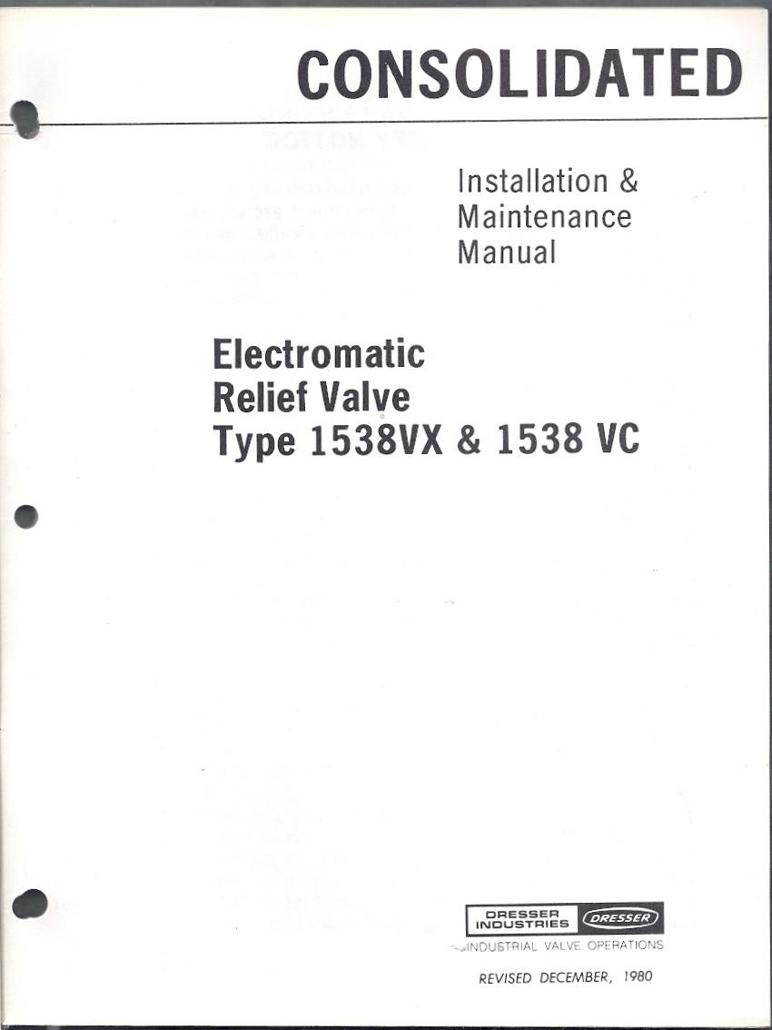 Consolidated Installation And Maintenance Manual Electromatic