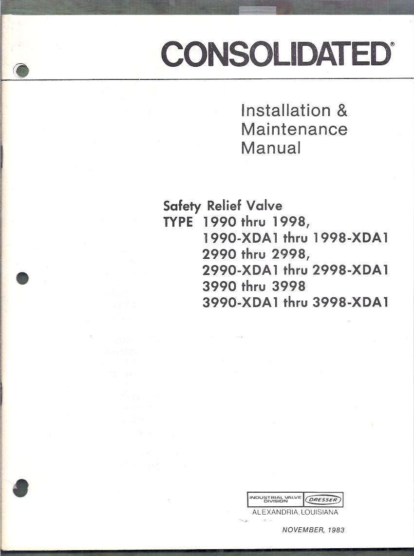 Consolidated Installation And Maintenance Manual Safety Relief
