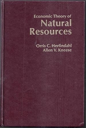 Economic Theory of Natural Resources