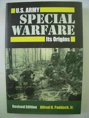 U.S. Army Special Warfare: Its Origins