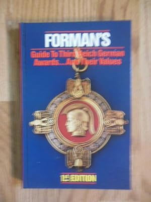 Forman's Price Guide to 3rd Riech: German Awards