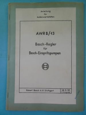 AWR8/13 Bosch-Regler Fur Bosch-Einspritzpumpen, 1934