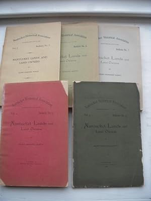 Nantucket Lands and Owners Volume 2. Bulletins 2,3,4,5, 6, 7 (six volumes)