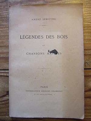 Légendes des Bois et Chansons marines.