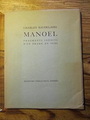 Manoel. Fragments inédits d' un drame en vers. Introduction par Jules Mouquet.