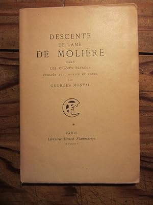 Descente de l' âme de Molière dans les Champs- Elysées.