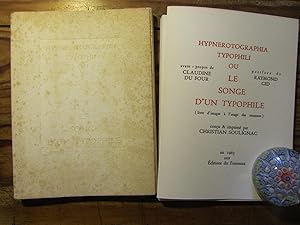 Hypnerotographia Typophili ou Le Songe d' un Typophile, ( livre d' images à l' usage des amateurs...