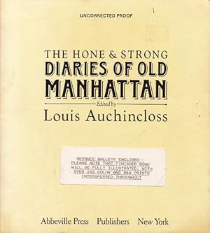 The Hone and Strong Diaries of Old Manhattan