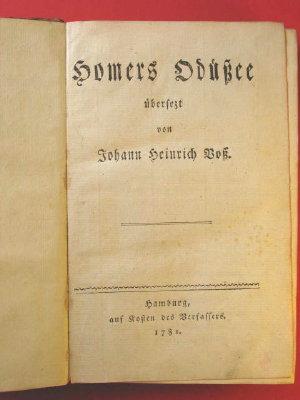 Homers Odüßee übersezt von Johann Heinrich Voss