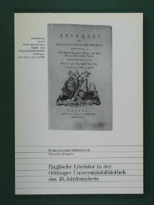 Englische Literatur in der Göttinger Universitatsbibliothek des 18. Jahrhunderts: Ausstellung Der...