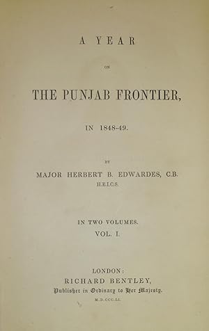 A Year on the Punjab Frontier, in 1848-49.