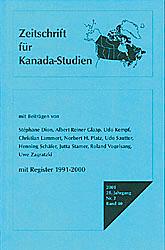 Zeitschrift für Kanadastudien. 2001/21. Jahrgang/Nr. 2/Band 40
