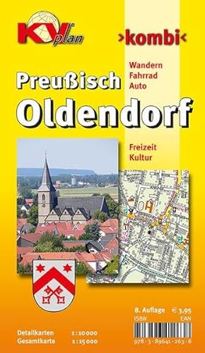 Preußisch Oldendorf: 1:10.000 Stadtplan mit Freizeitkarte 1:15.000 inkl. Wanderwegen und Radroute...