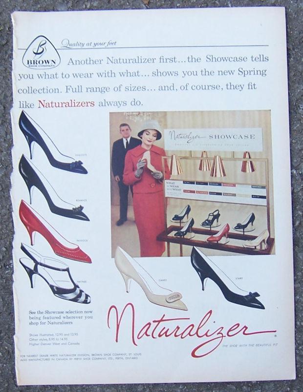 Advertisement - 1959 Naturalizer Showcase Life Magazine Shoe Advertisement