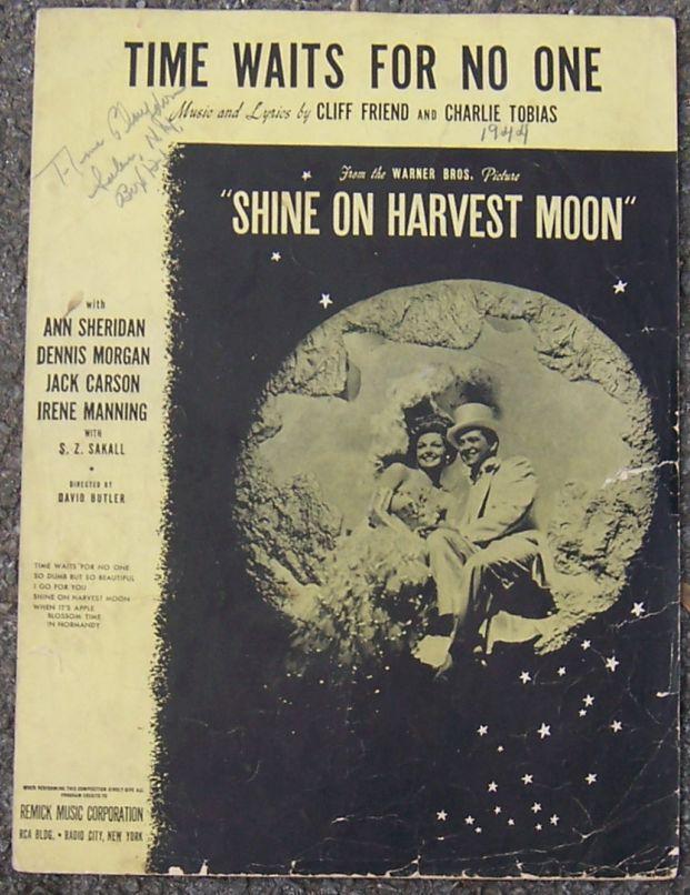 Sheet Music - Time Waits for No One