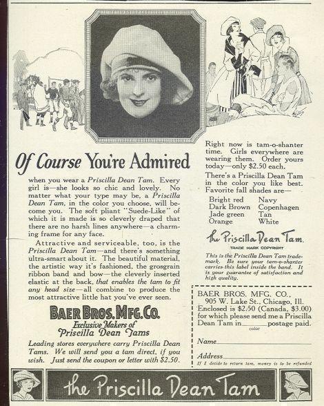 Advertisement - 1921 Ladies Home Journal Priscilla Dean Tam Magazine Advertisement