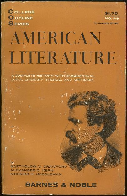 Image for AMEICAN LITERATURE A Complete History, with Biographical Data, Literary Trends and Criticism