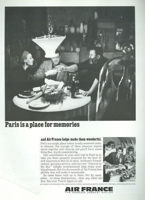 Image for 1967 REALITES MAGAZINE ADVERTISEMENT FOR AIR FRANCE