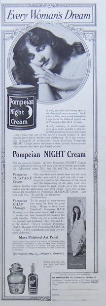 Image for 1917 LADIES HOME JOURNAL ADVERTISEMENT FOR POMPEIAN NIGHT CREAM