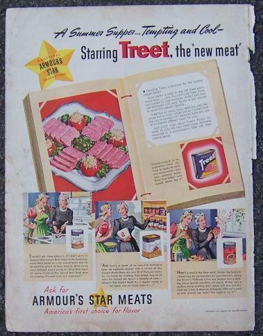 Advertisement - 1940 Armour's Star Canned Meats Magazine Advertisement