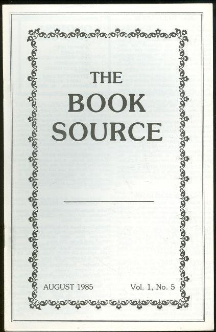 Image for BOOK SOURCE MONTHLY MAGAZINE AUGUST 1985