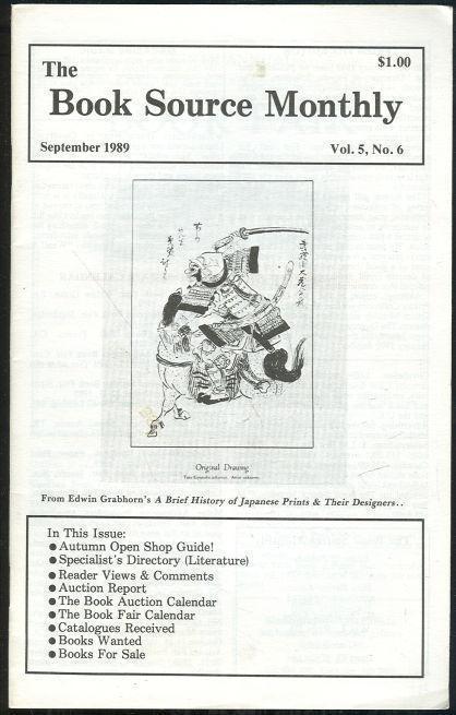 Image for BOOK SOURCE MONTHLY MAGAZINE SEPTEMBER 1989