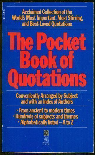 Image for POCKET BOOK OF QUOTATIONS