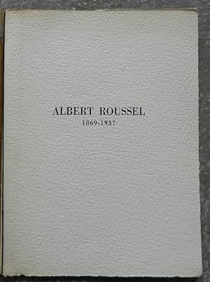 Albert Roussel 1869-1937.