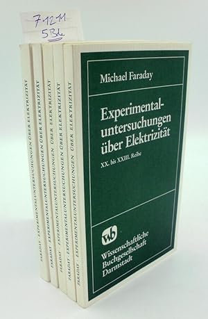 Experimentaluntersuchungen über Elektrizität - 5 Bände [komplett] : 1. - 5. Reihe / 6. - 8. Reihe...